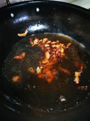 家族の日常生活に素早い労働者の肉が揚げ豆腐13 