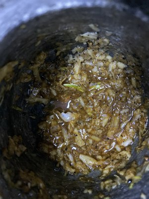 The practice measure of mashed garlic of Chinese prickly ash 6