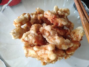Eat not to remove pork [flesh of sweet-and-sour chicken breast] practice measure 6