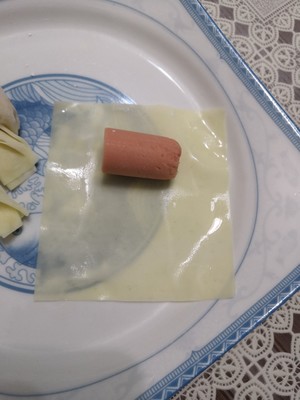 Small snacks ' crackling ham bowel ' practice measure 2