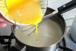 The practice measure of Creme Brulee of French caramel flummery 5