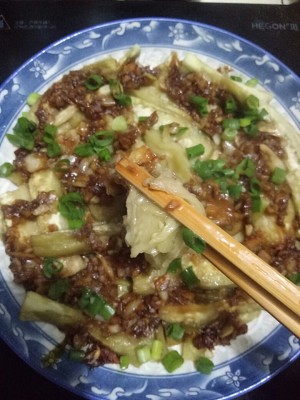 Super- soft exceed aubergine of Chengdu of garlic of go with rice (microwave oven ten minutes) practice measure 7