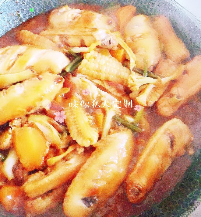 
Domestic edition the practice of wing of chicken of 3 juice stew, how to do delicious