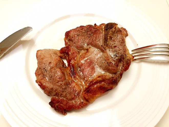 焼く豚の肩の肉の練習、焼く豚の肩の肉は美味しかった