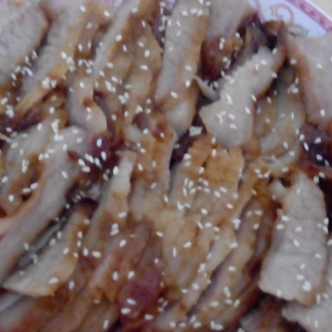にんにくは甘い豚のたたきの焼き方の練習、おいしい作り方