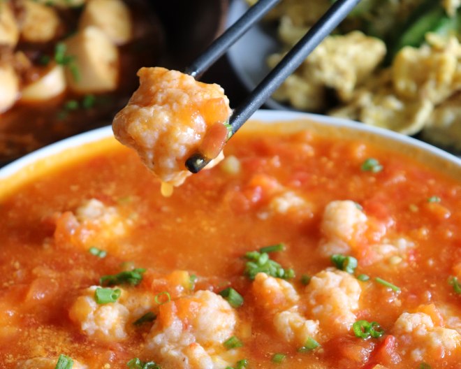 
The practice that tomato shrimp slips, tomato shrimp slips how to be done delicious