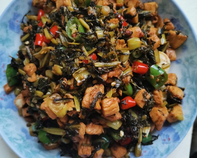 白菜の漬け物の鶏肉ご飯の道を残して、おいしい方法