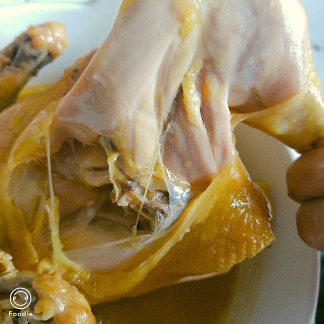 電気食事バオの塩の鶏肉の実践、おいしい作り方