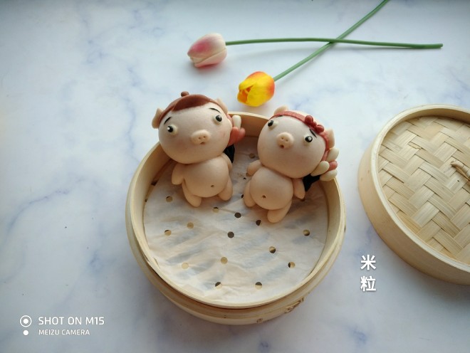 豚妹と豚の妹の蒸しパンの練習