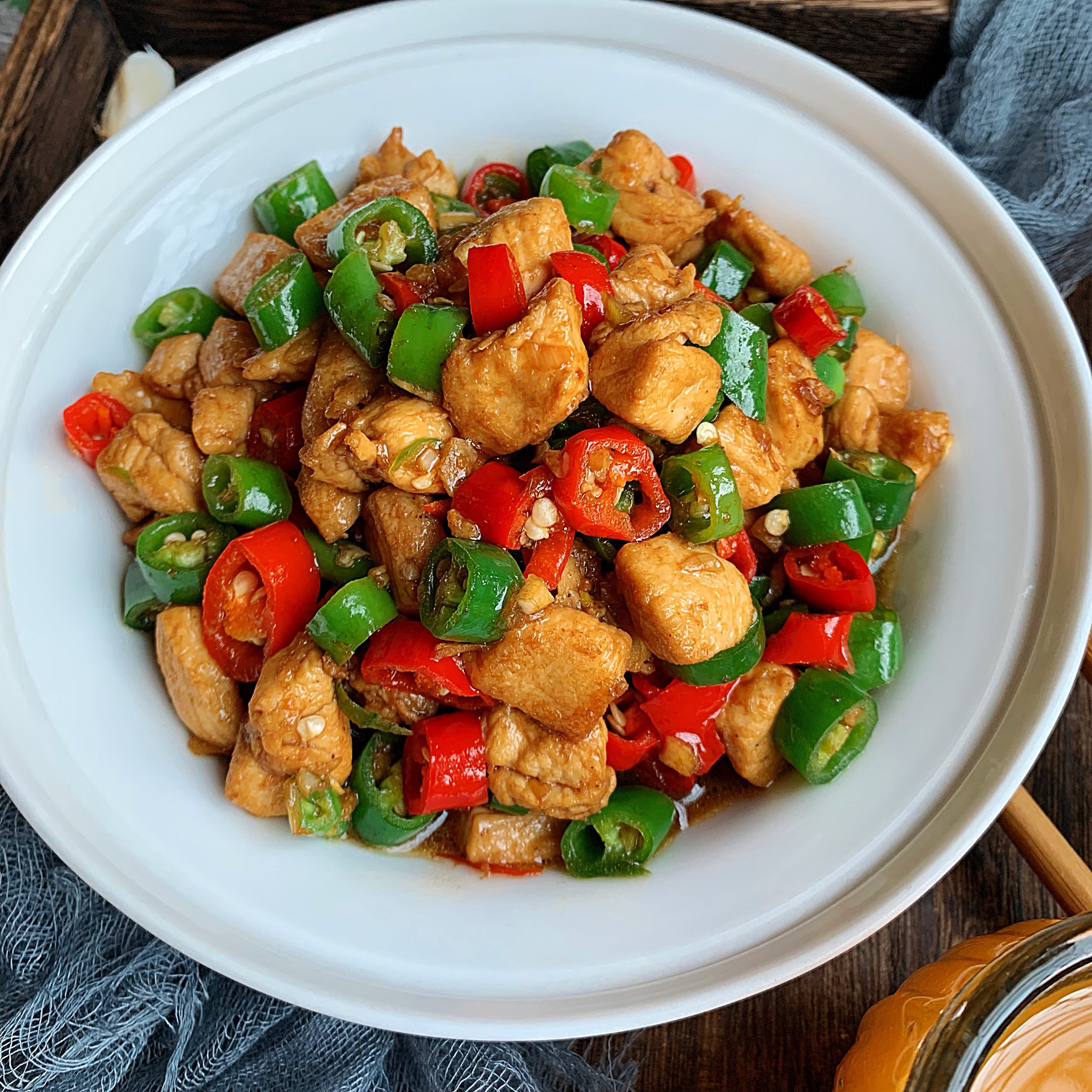 
The Qing Gongjiao with salty goluptious delicacy fries the practice of gallinaceous man