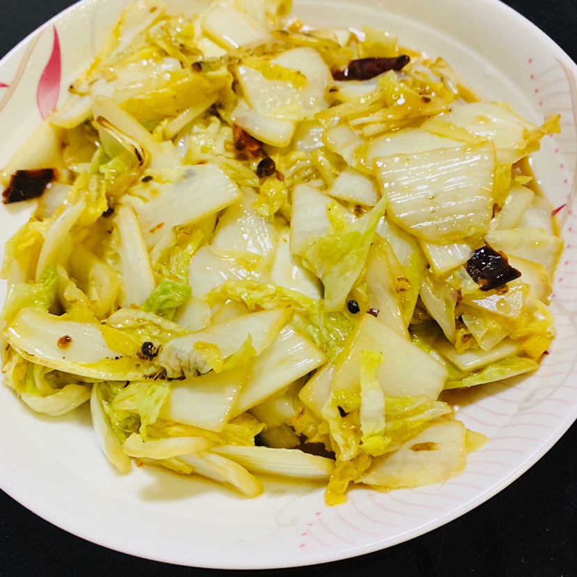 
The practice of smooth Chinese cabbage of vinegar of the daily life of a family, how to do delicious