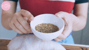 The practice measure of chicken of hemp of any of several hot spice plants 2
