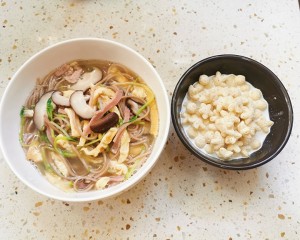 The practice measure of the beautiful type breakfast of elementary school chicken 5
