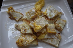 The meal suffers disaster series---The practice measure that chop any of several hot spice plants scrambles egg 7