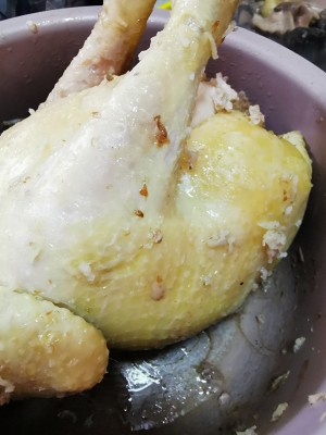 Secret makes chicken of    of sanded ginger salt (Xianggu mushroom edition) practice measure 3