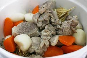 The practice measure of tendon of pig of Bao of root of cogongrass of bamboo sugar cane 2