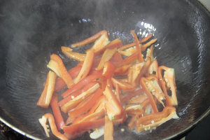 乾燥肉豚5の腸を揚げる小さな実習措置