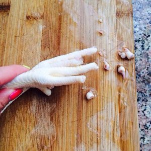 無駄に鶏肉を切る練習方法