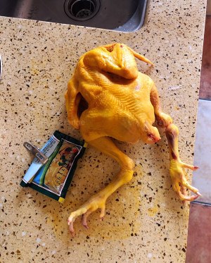 The practice measure of chicken of    of high-pressured boiler salt 1