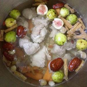 Extensive pattern beautiful soup - the practice measure of fig pig tendinous broth 4