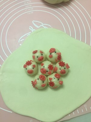 The practice measure of steamed bread of pig of Zhu Shisheng meaning 4