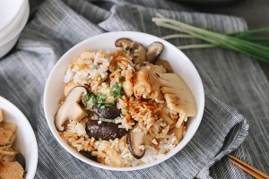 The practice measure of meal of cook a meal of slippery chicken of Xianggu mushroom winter bamboo shoots 14