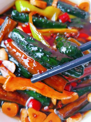 Sweet hot fragile bright! Appetizing of go with rice bloat the practice measure of cucumber 8