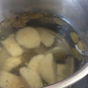 The practice move that pig of pear of Chinese olive snow extends boiling water 4