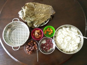 The practice measure of chicken of quick worker polished glutinous rice 8