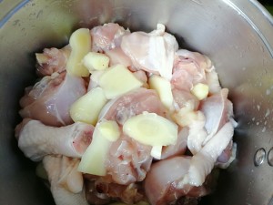The practice measure that young ginger fries chicken 2
