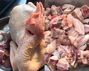 The practice measure of chicken of coconut oar curry 2