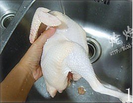 The practice measure of water steam chicken 1