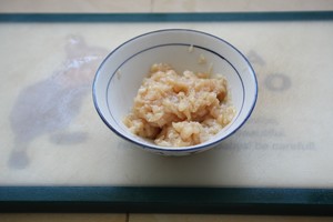 The practice measure of congee of Xianggu mushroom of gallinaceous Chengdu shelled fresh shrimps 7