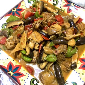 The practice measure of chicken of domestic edition yellow stew 16