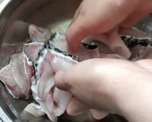 本物の漬け白菜の魚（魚肉のスライスは柔らかいスリップ弾力がある）練習法11