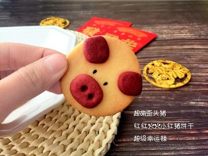 New Year flourishing is stereo the practice measure of biscuit of little red pig 19