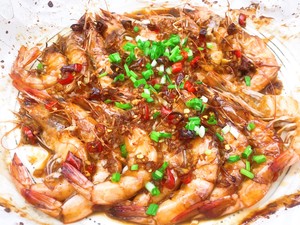? ? Without oil also can appetizing the practice measure that delicate garlic Chengdu bakes prawn 5