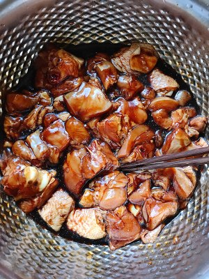 The practice measure of chicken of yellow stew of simple and easy edition 1