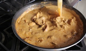 The practice measure of taste of cashew of * of Indian flavor chicken 27
