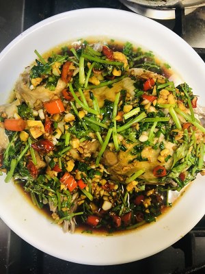 The practice measure of green sweet chicken 5
