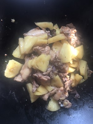 The practice measure that simple and delicate pineapple fries chicken 6