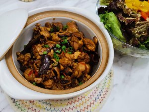 The practice measure of Xianggu mushroom chicken 9
