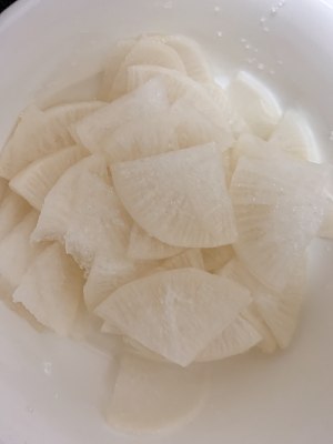 Acerbity acid of 3 Bu Shuang mouth are hot hot bloat turnip piece the practice measure of small pickles 1
