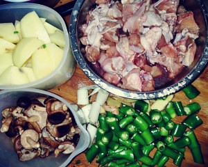The practice measure of chicken of beer yellow stew 2