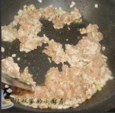 The practice measure of ground meat bean curd 5