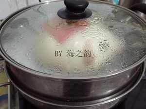 Dajidali's mother child the practice measure of pig steamed bread 12