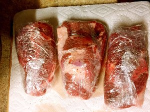 Bloat the practice measure of flesh of shoulder of the pig that bake 5