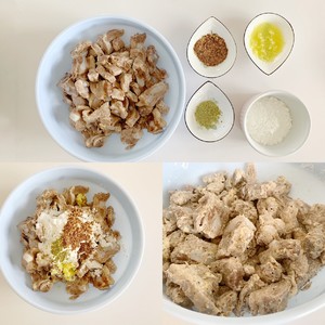 Measure of practice of cartilaginous of pig of a condiment made of roast prickly ash and salt 6