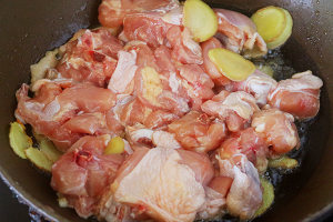 Sanded ginger chicken? The practice measure with leather fragile tender flesh 3