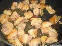 The practice measure of chicken of dry stir-fry before stewing 3